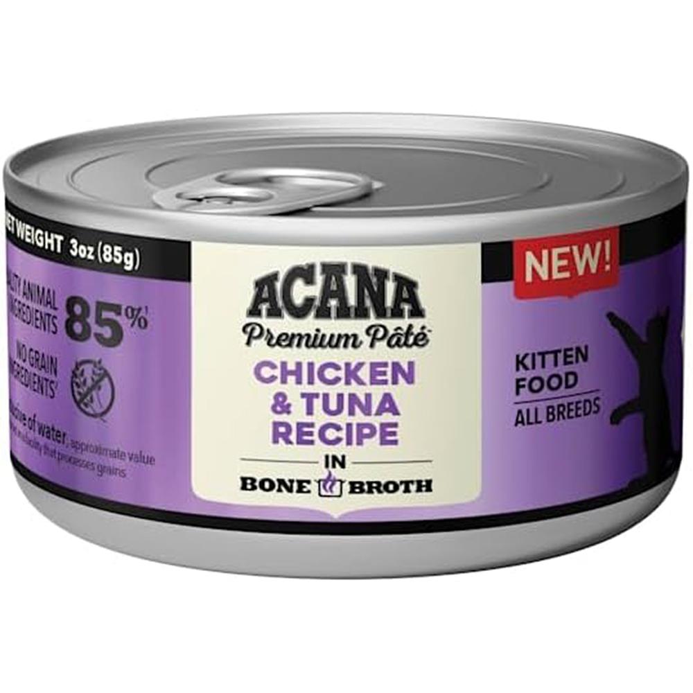 Acana Kitten Chicken Tuna Bone Broth 3oz Case