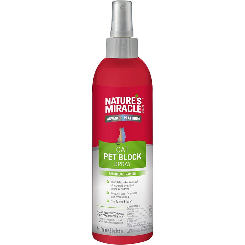 Nature's Miracle Pet Block Cat Repellent Training Spray 8oz