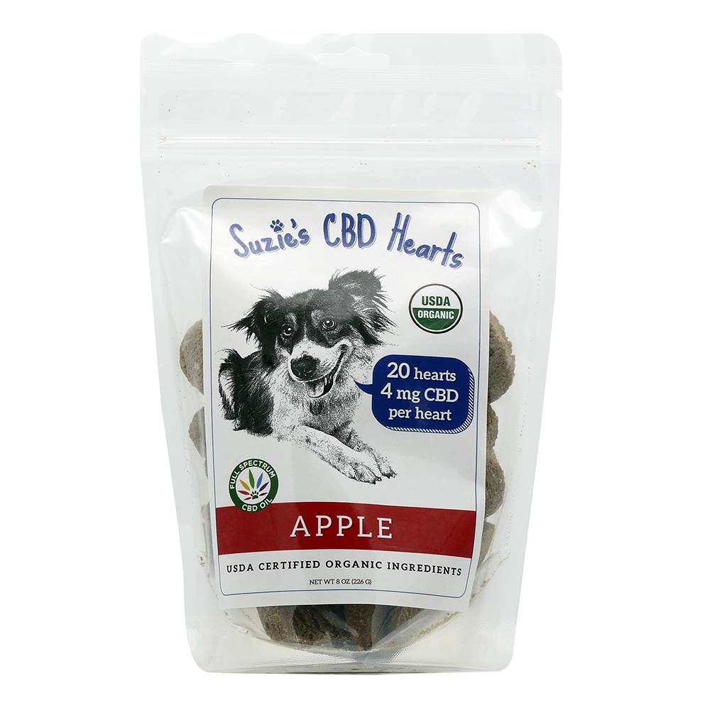 Suzie's CBD Dog Treats Apple 4mg 20ct