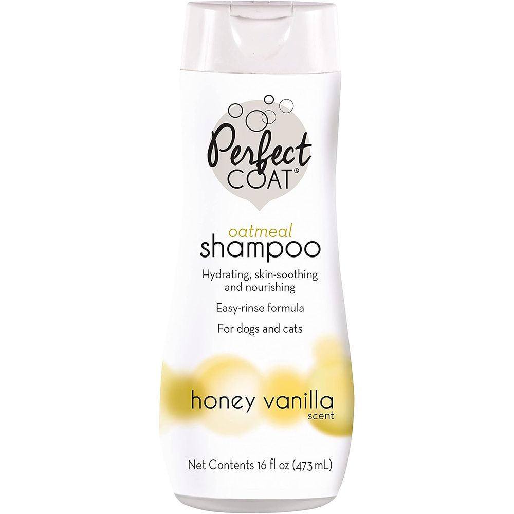 Perfect Coat Oatmeal Honey Vanilla Cat Shampoo.