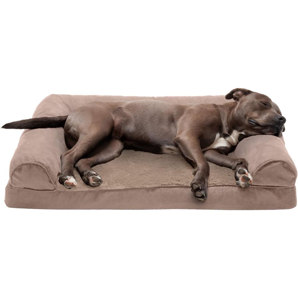 Orthapedic Sofa Dog Bed in Almond 35 x 26-inch
