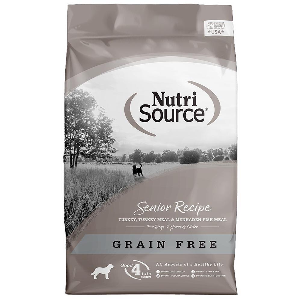 NutriSource Dog GF Sr 26lb