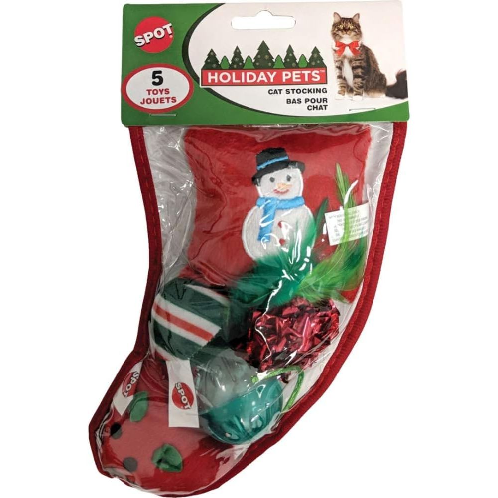 Holiday Cat Stocking Sm. 5pc