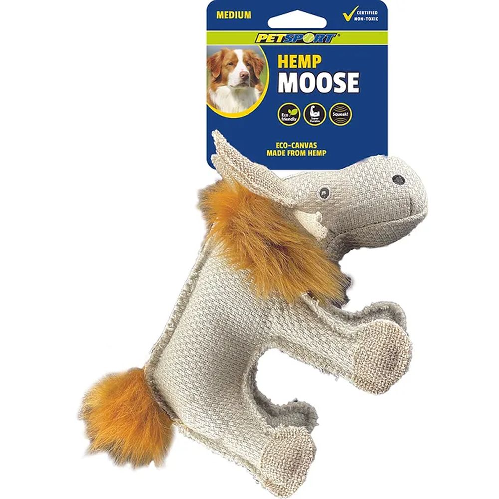 Hemp Moose Dog Toy 10 inch