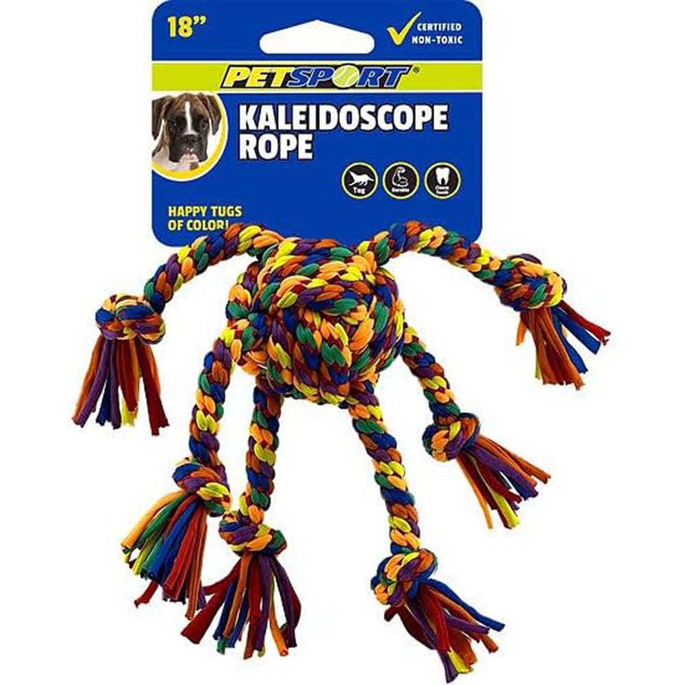 Kaleidoscope Rope Pinata Dog Toy 18 inch