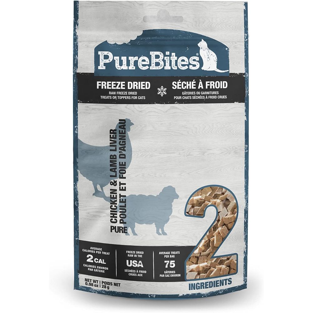 PureBites Freeze Dried Chicken and Lamb Cat Treat 1oz