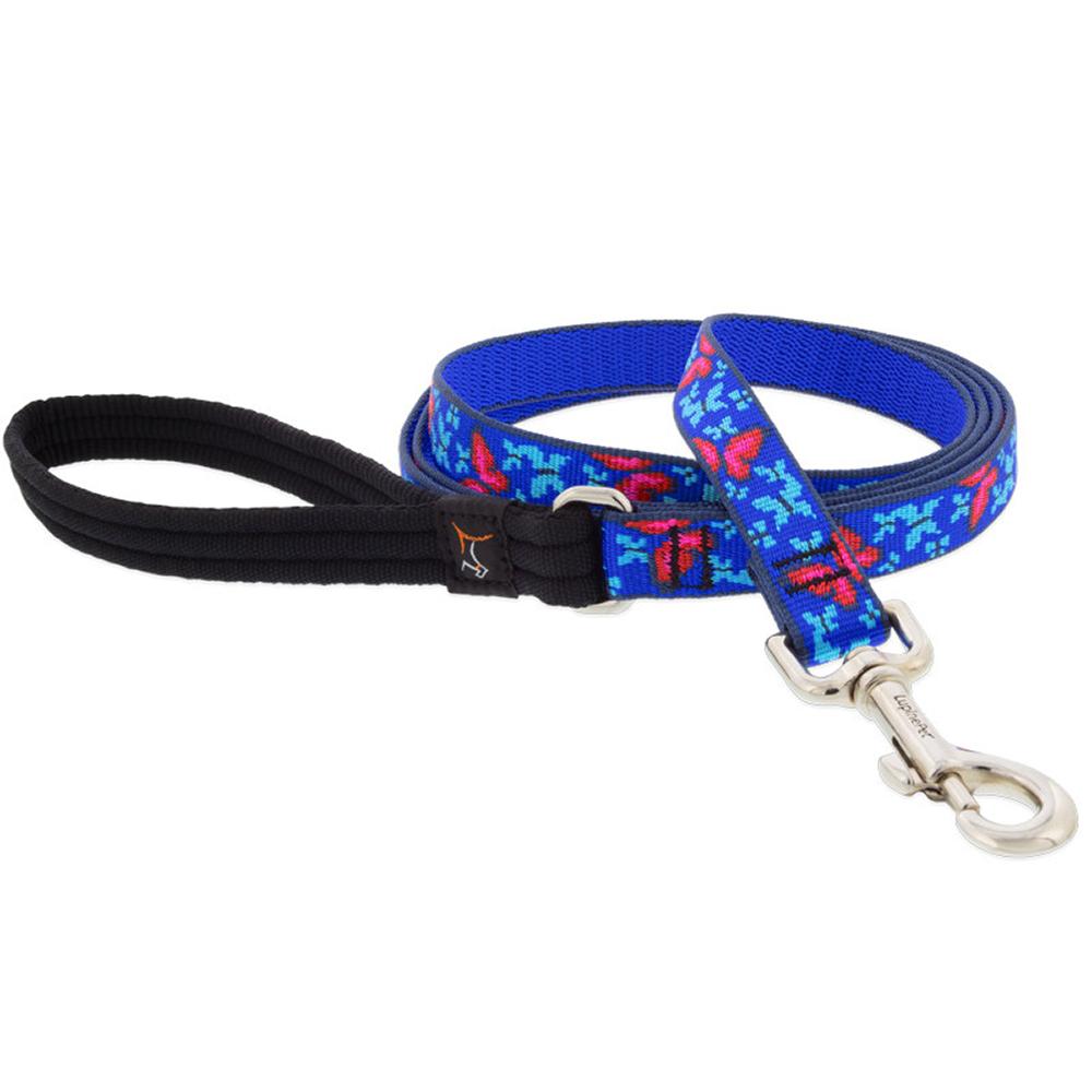 Lupine Nylon Dog Leash 6-foot x 3/4-inch Social Buttefly