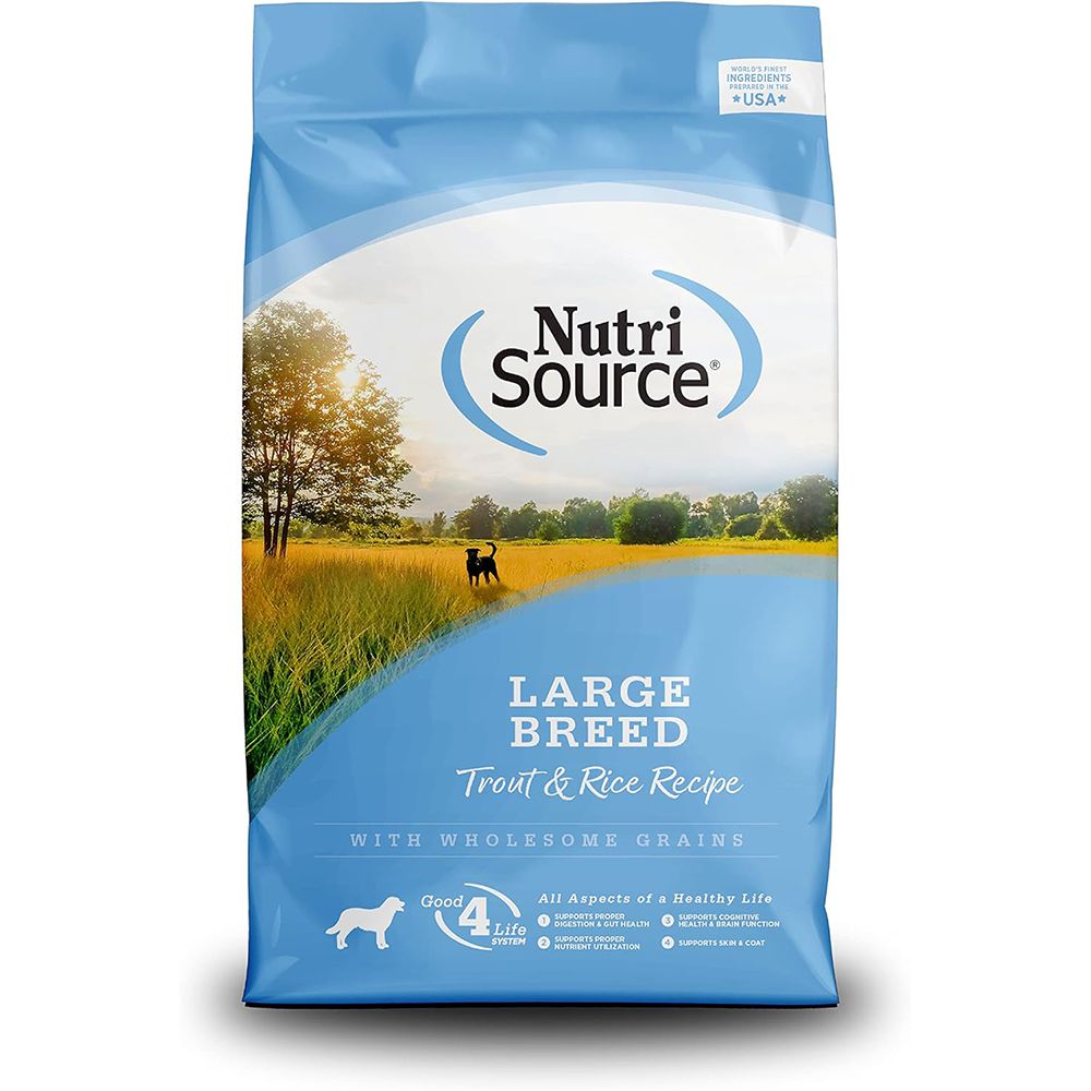 NutriSource Dog Trout Brown Rice Large Breed 26lb