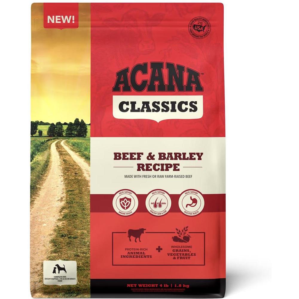 Acana Dog Classics Beef and Barley 4lb