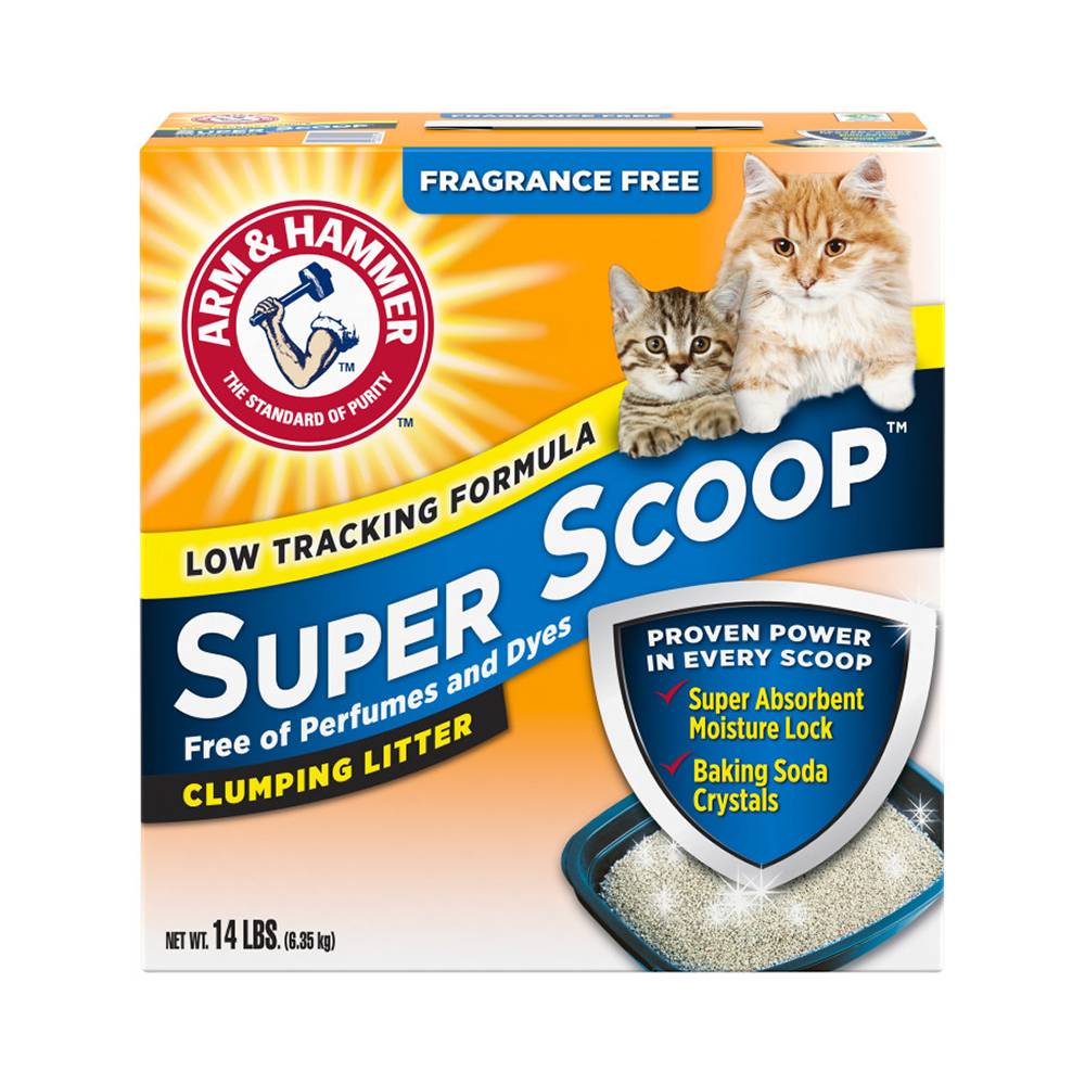 Arm and Hammer Super Scoop Unscented Cat Litter 14lb