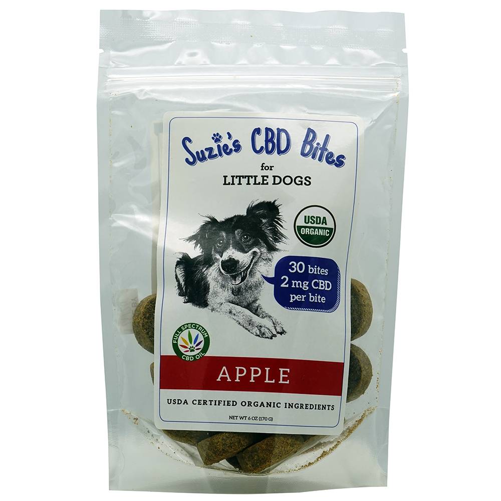 Suzies CBD Dog Treats Apple 2mg 30ct
