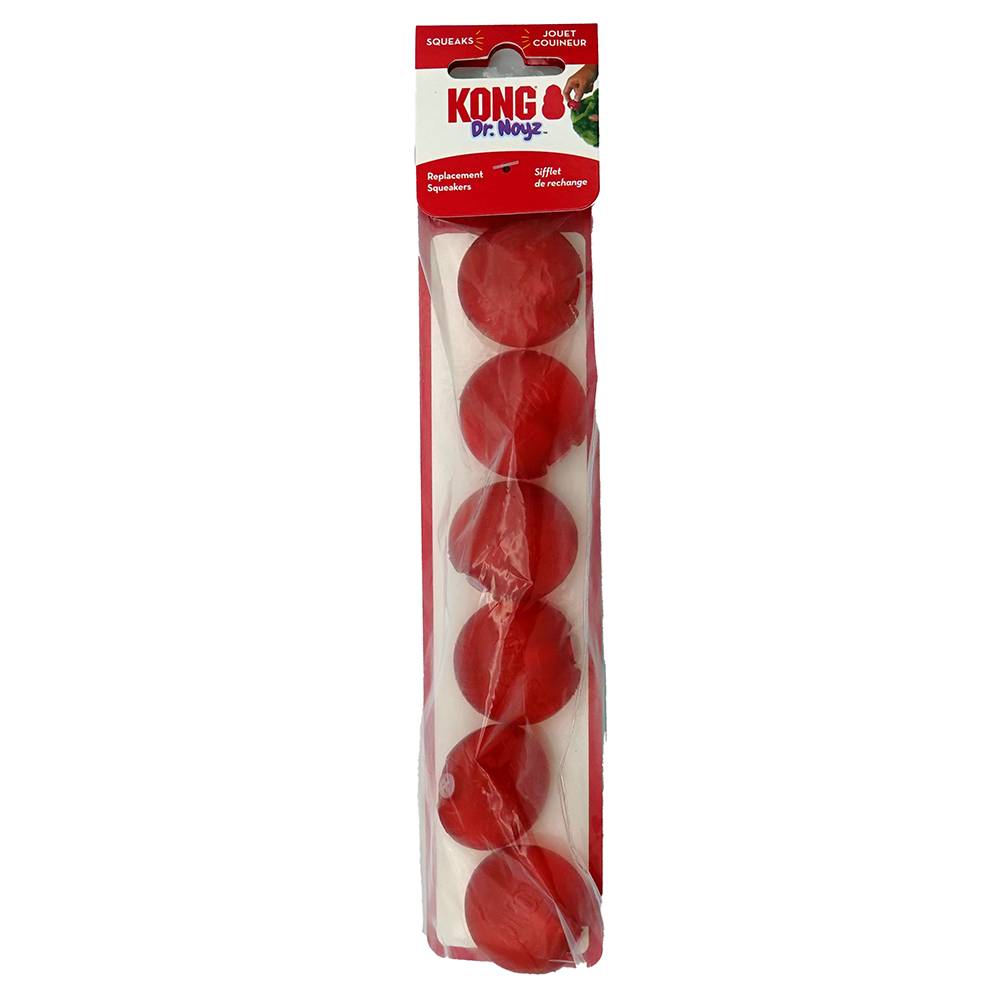 Kong Small Dog Toy Replaceable Squeakers 6 Pack