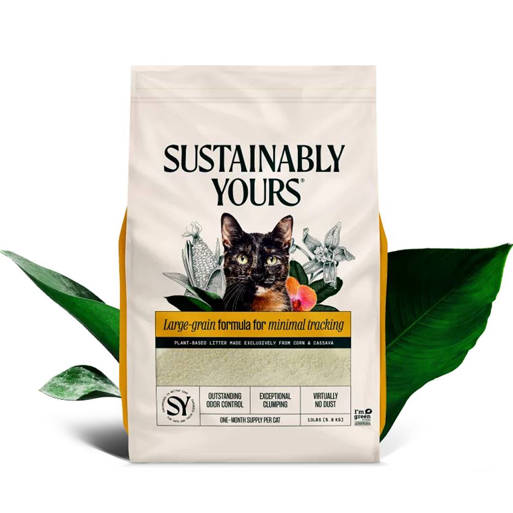 Sustainably Yours Cat Litter Large Grain 13lb
