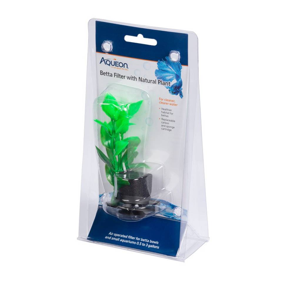 Aqueon Nano Betta Filter with Plant