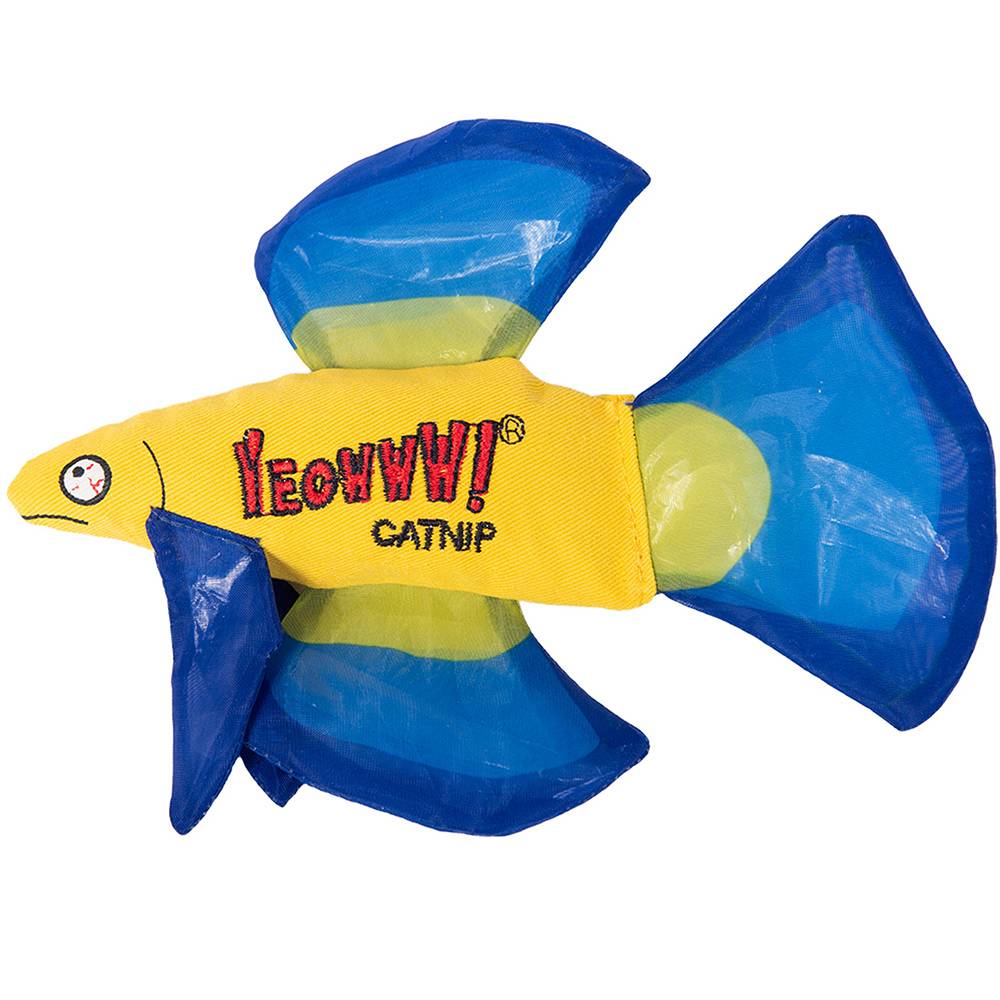 Yeowww Mo Betta Fish Blue Cat Toy