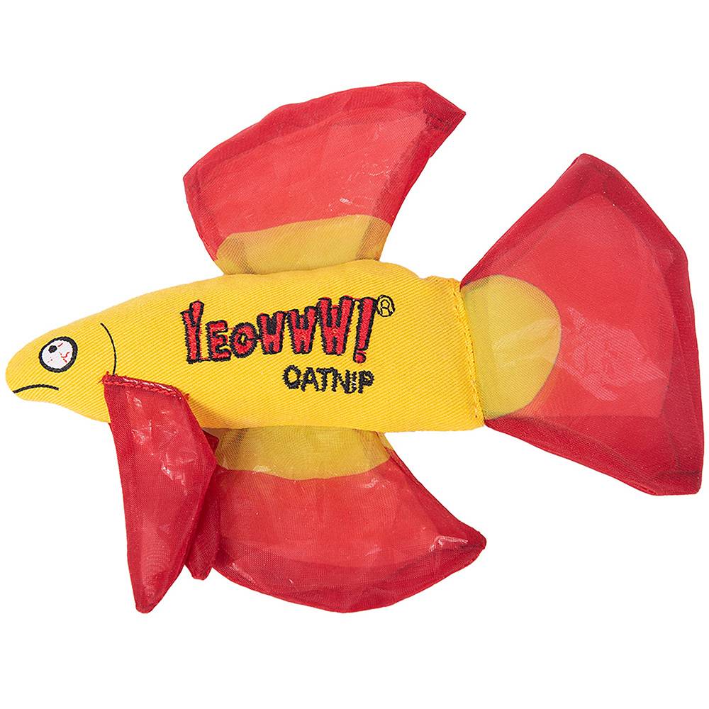 Yeowww Mo Betta Fish Red Cat Toy