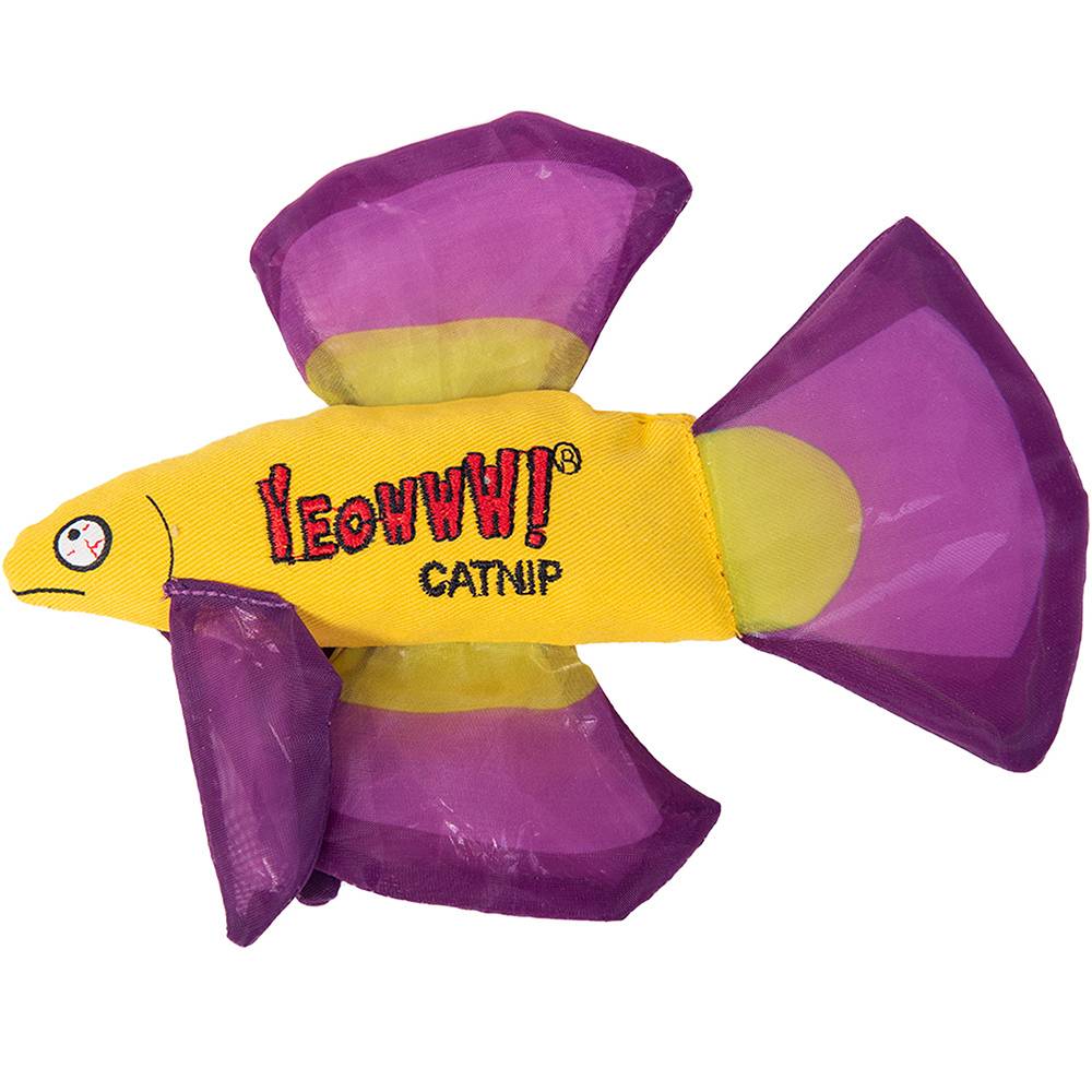 Yeowww Mo Betta Fish Purple Cat Toy