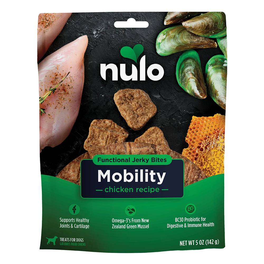 Nulo Functional Jerky Bites Mobility Dog Treats 5oz