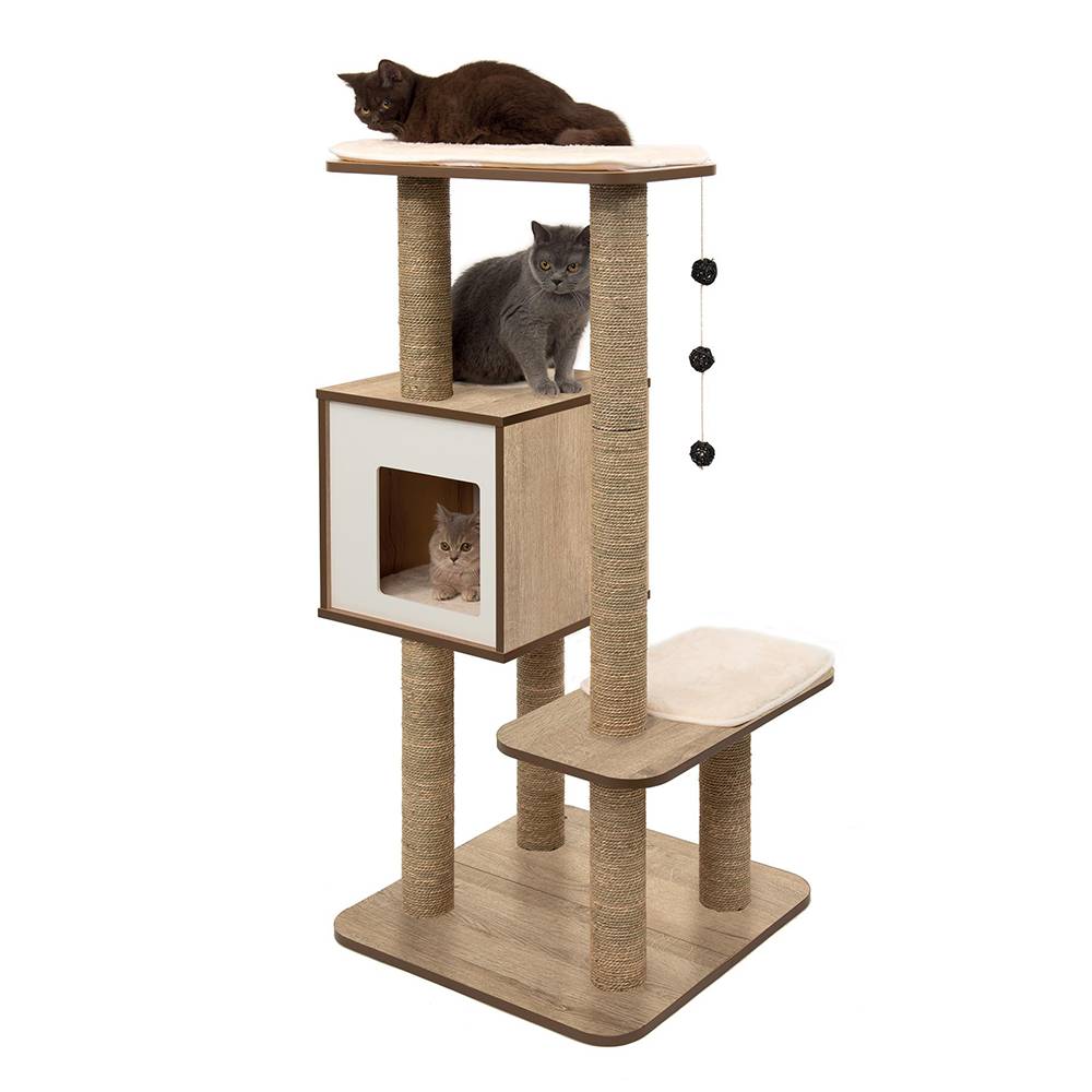 CatIt Vesper High Base Oak Cat Furniture