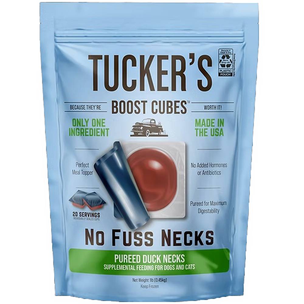 Tuckers Frozen Boost Cubes Duck Necks 1lb