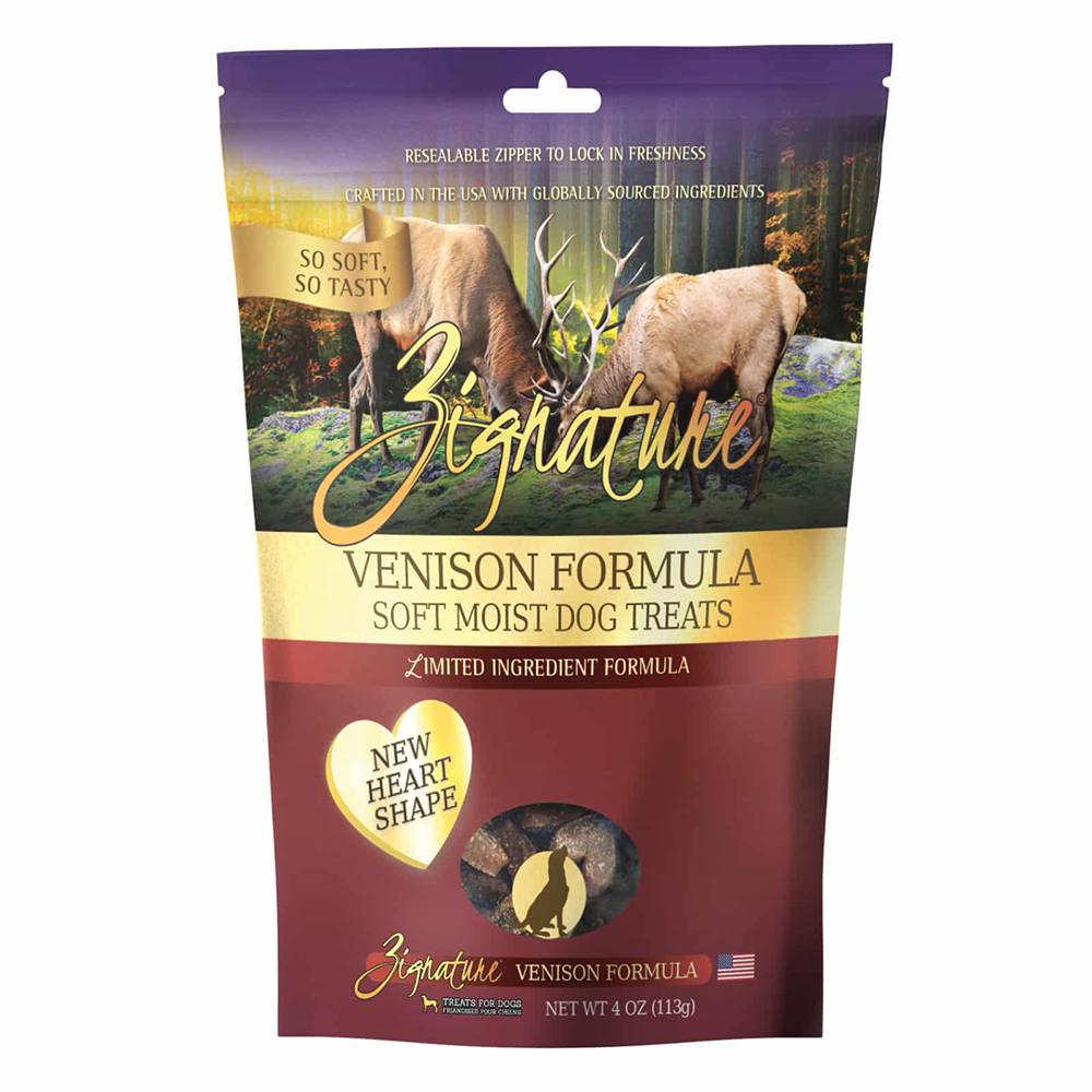 Zignature Soft Training Treats Venison 4oz