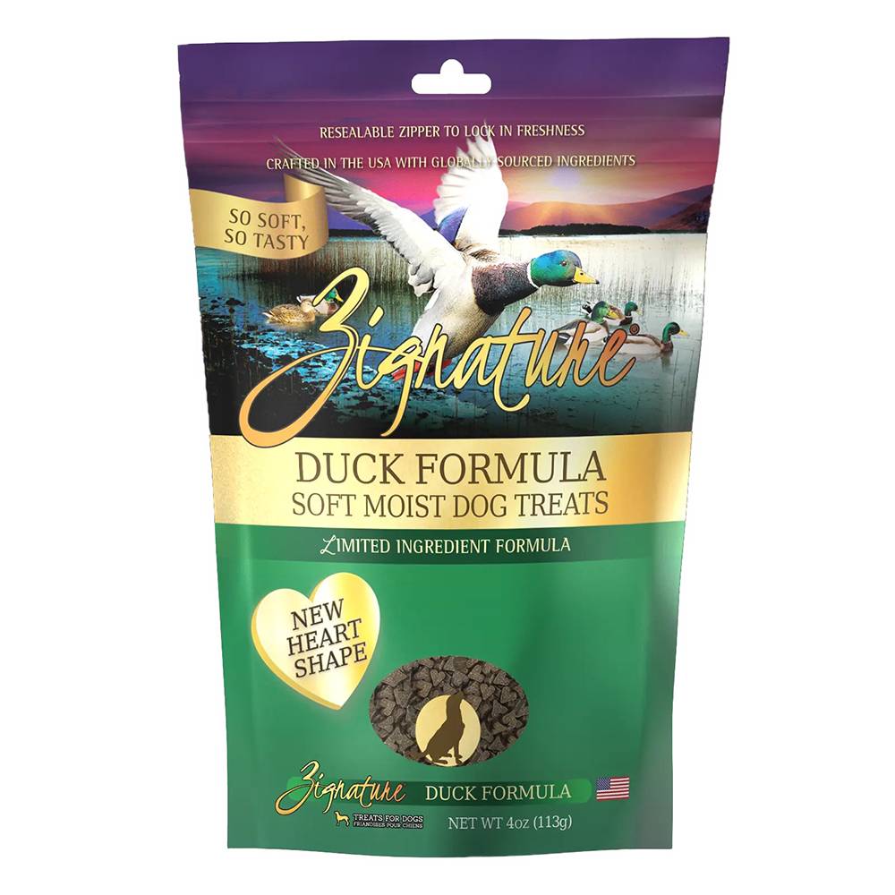 Zignature Soft Training Treats Duck 4oz