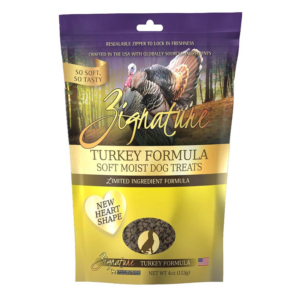 Zignature Soft Training Treats Turkey 4oz