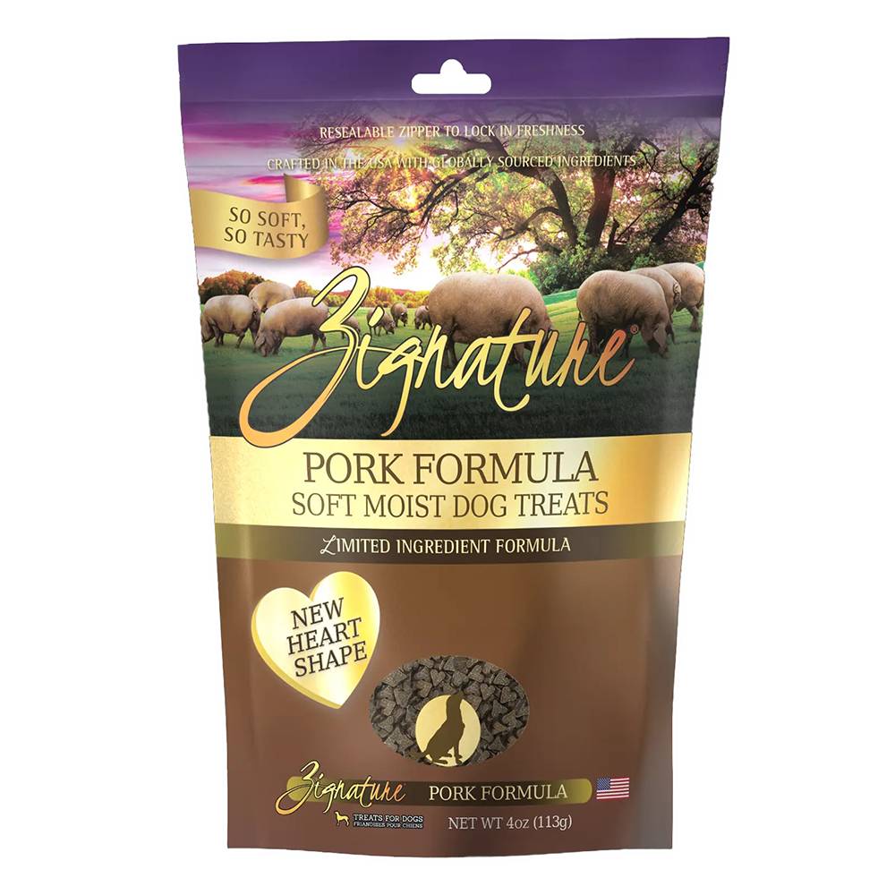 Zignature Soft Training Treats Pork 4oz