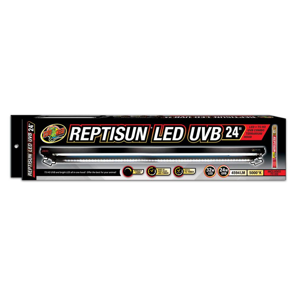 ZooMed ReptiSun T5 UVB LED 24-inch Combo Fixture