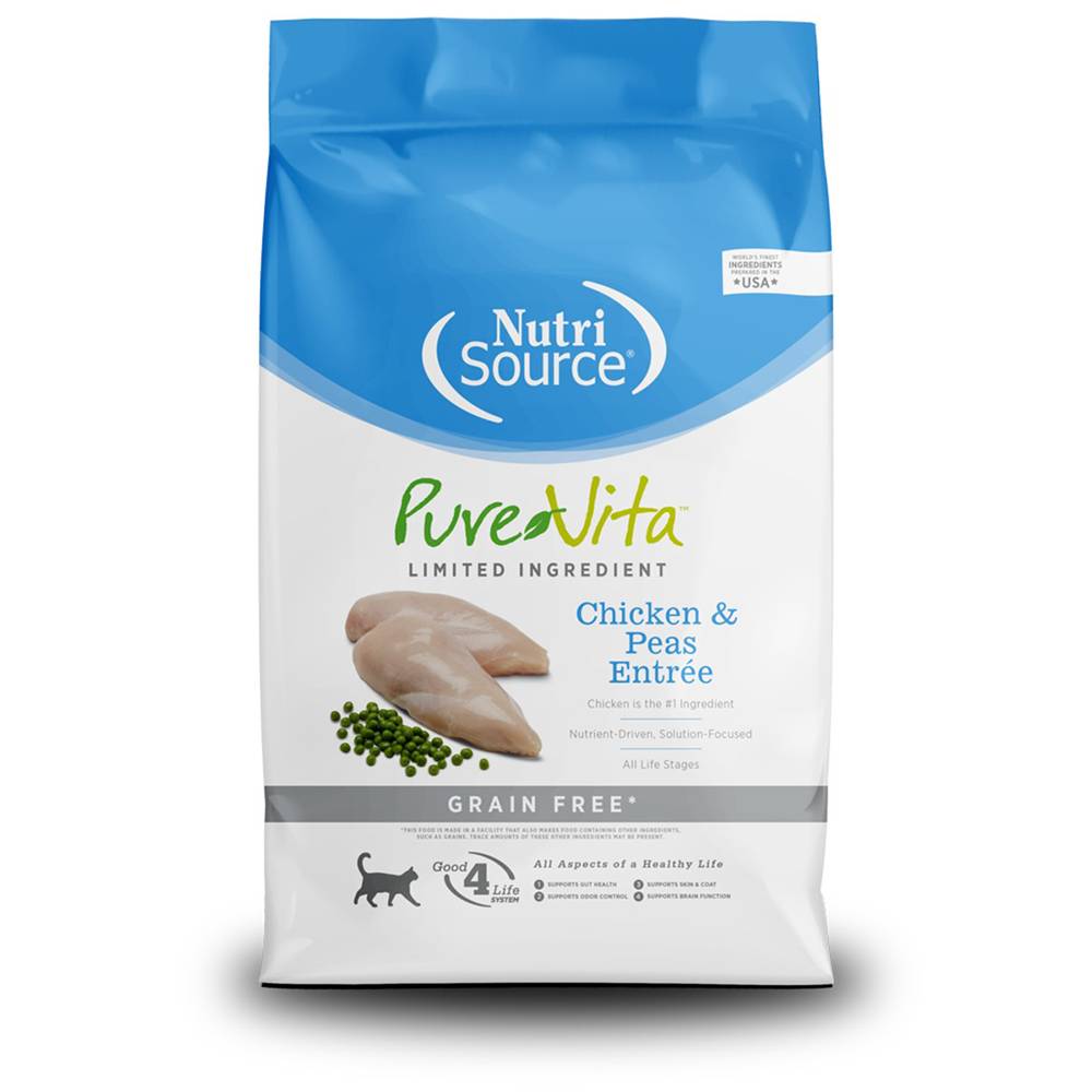 PureVita NutriSource Grain-Free Chicken Cat Food 12lb