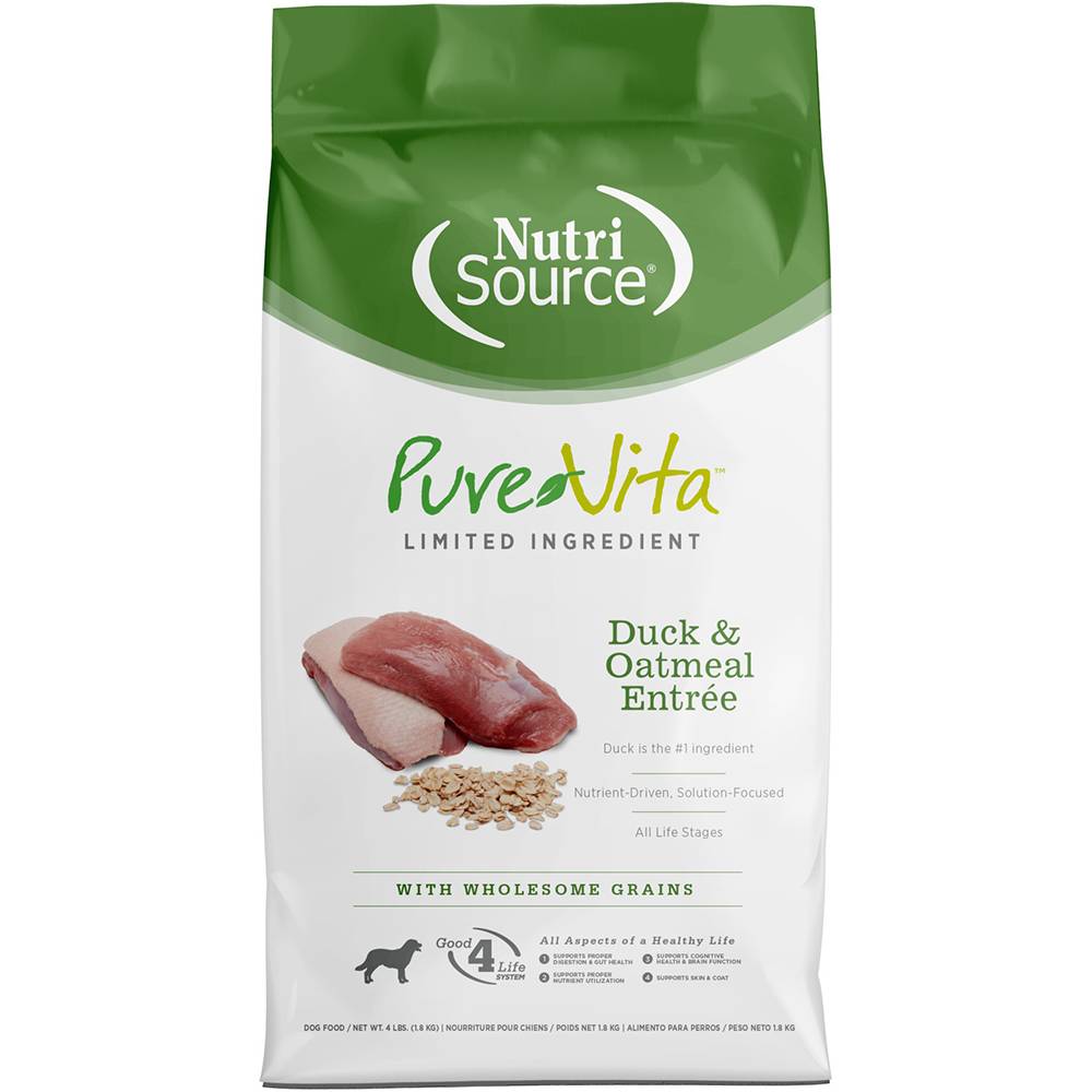 PureVita Dog Limited Ingredient Duck and Oatmeal 4lb