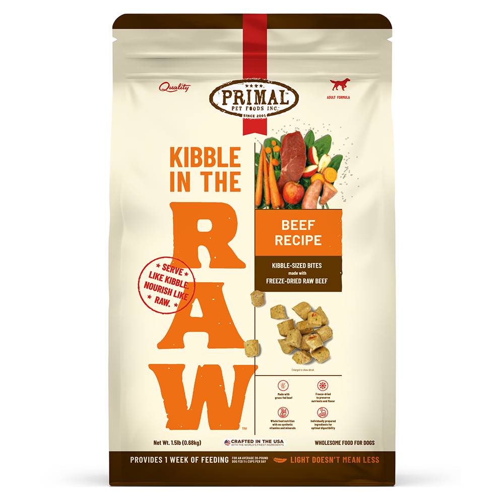 Primal Kibble in the Raw beef 1.5