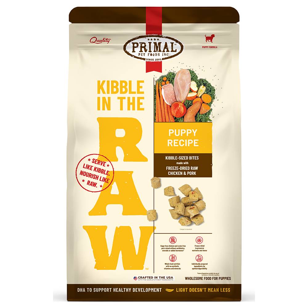 Primal Kibble in the Raw Puppy Chicken 1.5 lb