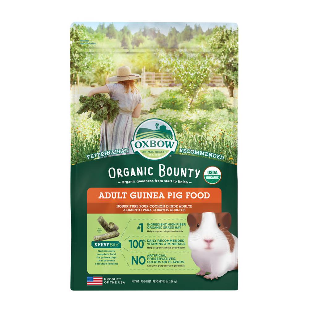 Oxbow Organic Bounty Adult Guinea Pig Food 3Lbs.