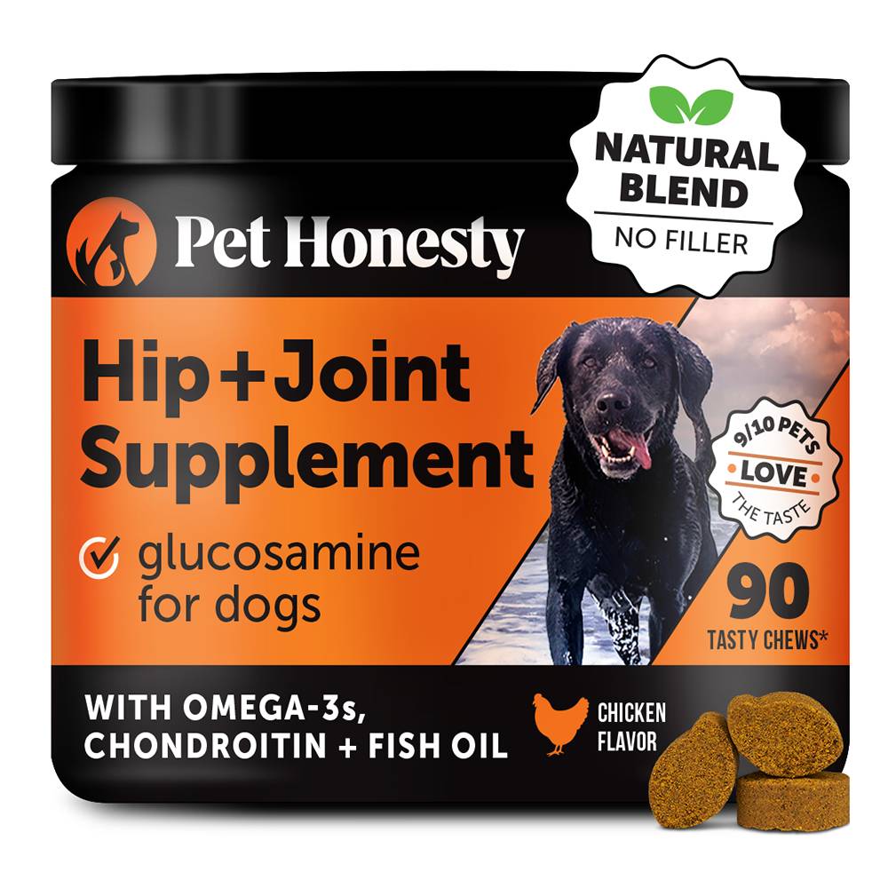 Pet Honesty Hip Joint Glucosamine Chews Chicken Flavor 90ct