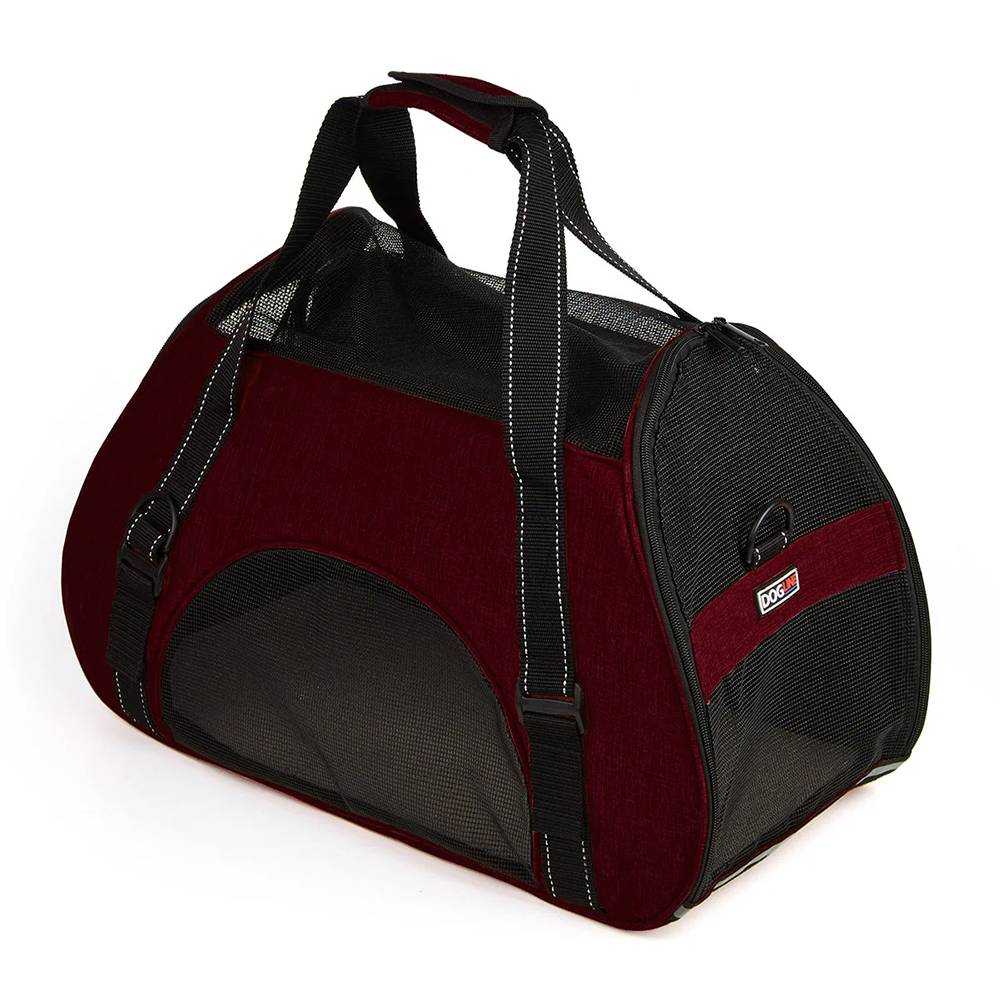 Pet Carrier Bag Pack Large Red 22 x 10 x 14