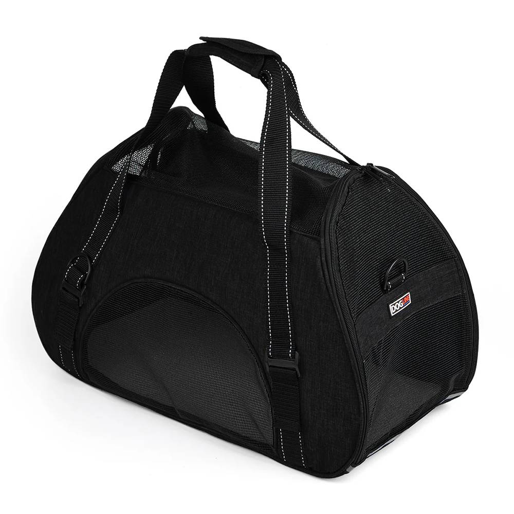Pet Carrier Bag Pack Large Black 22 x 10 x 14