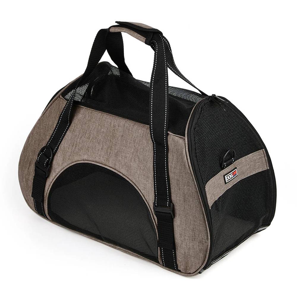 Pet Carrier Bag Pack Large Beige 22 x 10 x 14