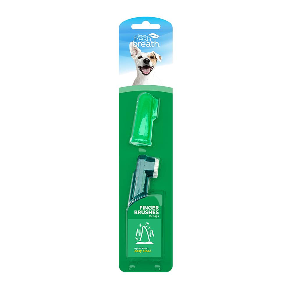 Tropiclean Fresh Breath Finger Brush for Dogs 2 Pack