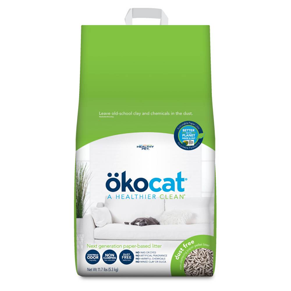 OkoCat Dust-Free Paper Cat Litter 11lb