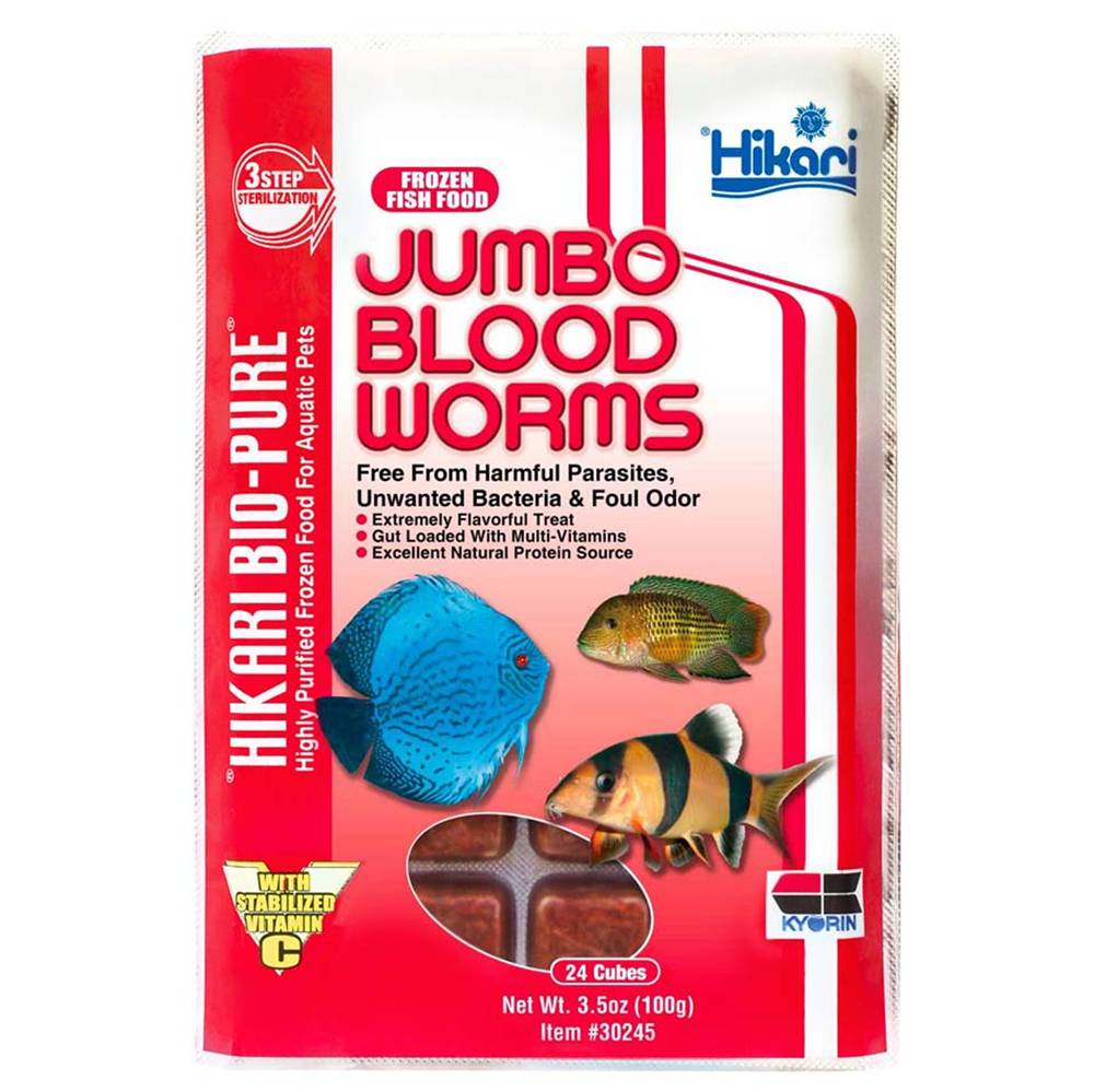 Bloodworms Hikari Frozen 3.5oz 30 Cube