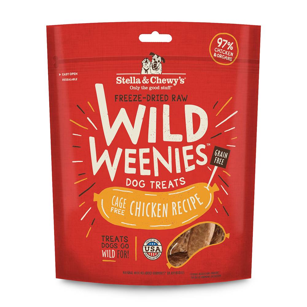 Stella & Chewy's Wild Weenie Chicken Dog Treats 11.5oz