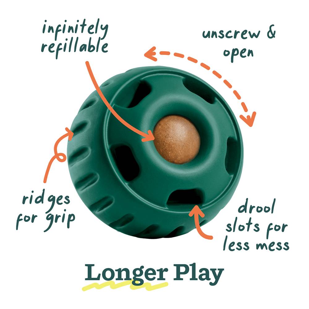 Woof Dog Pupsicle Interactive Dog Toy Large Green