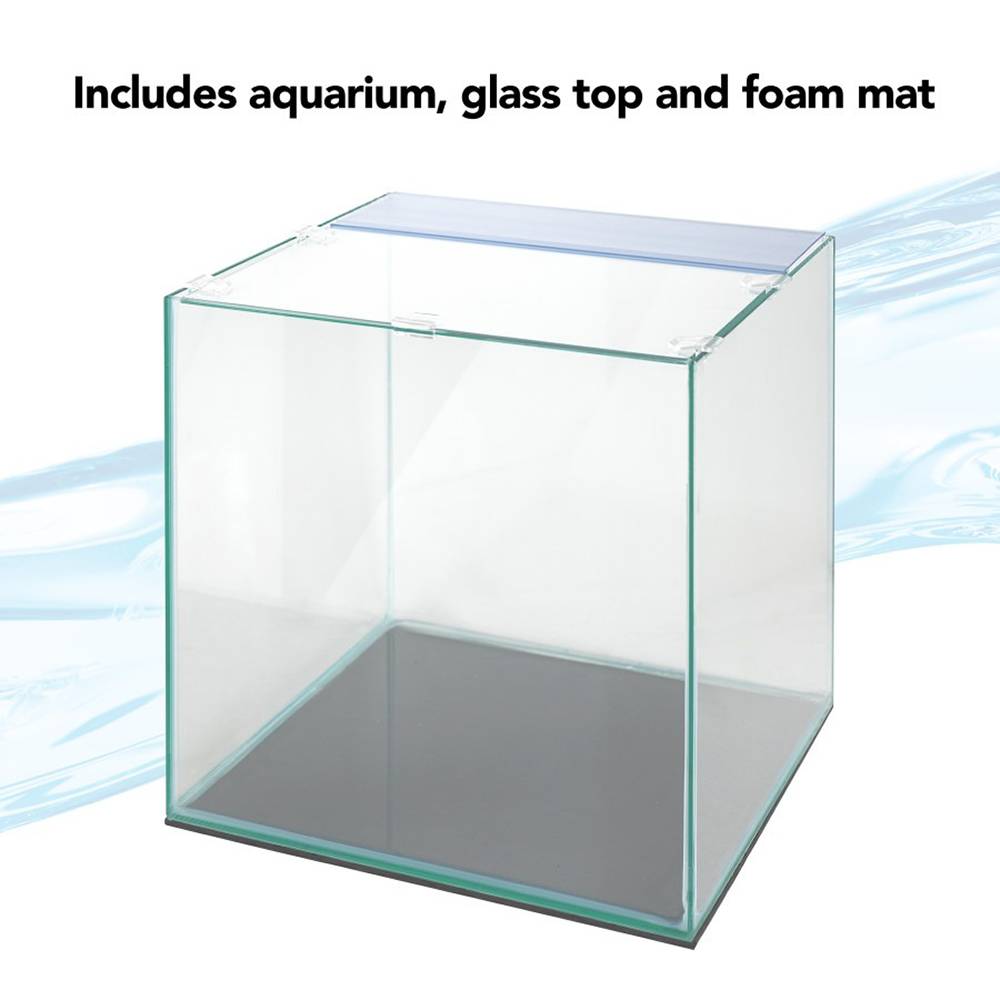 Aqueon Frameless 6 Gallon Aquarium, Glass Top, and Foam Mat