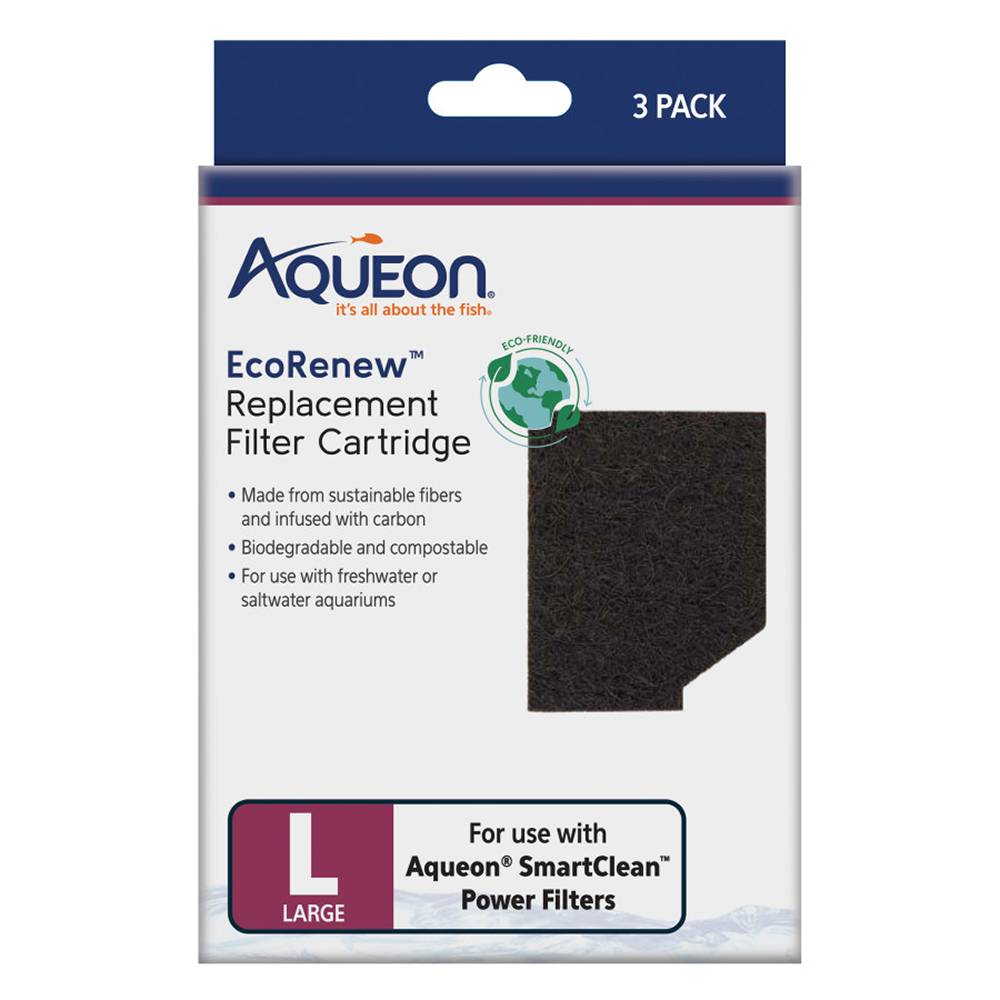 Aqueon EcoRenew Filter Cartridge Large 3 Pack