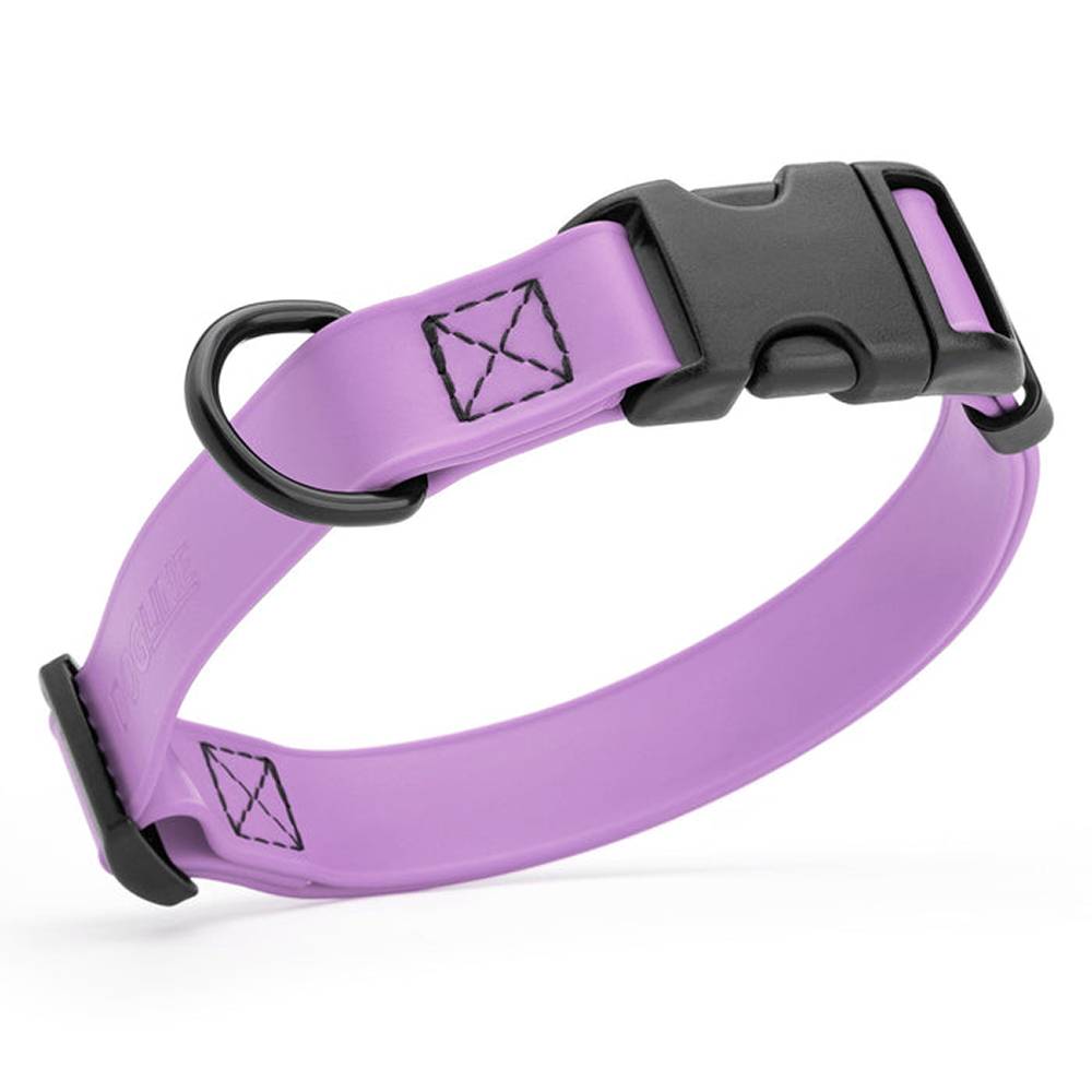 Biothane Waterproof Adjustable Dog Collar Amethyst 12-19