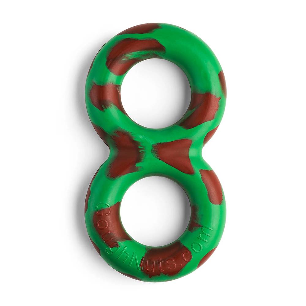 GoughNut Rubber Dog Tug Green