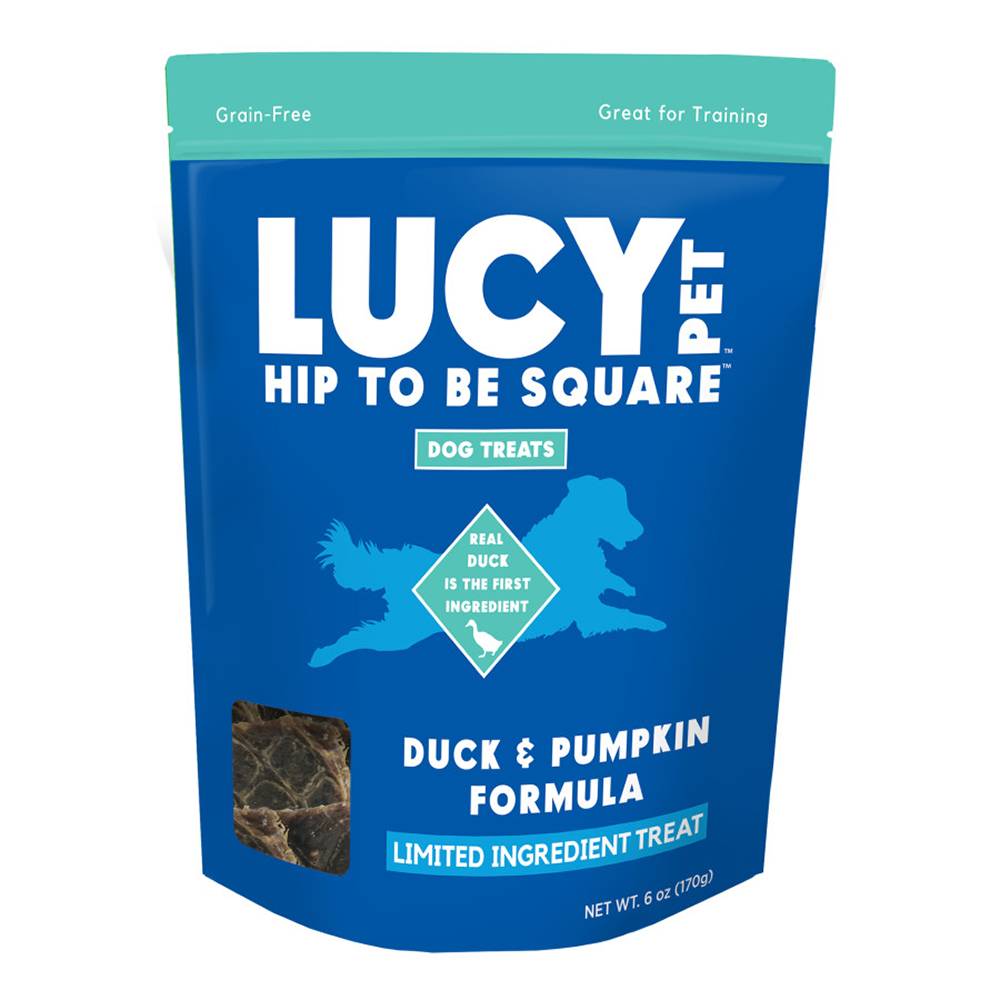 Lucy Pet Hip to be Square Duck and Pumpkin 6oz