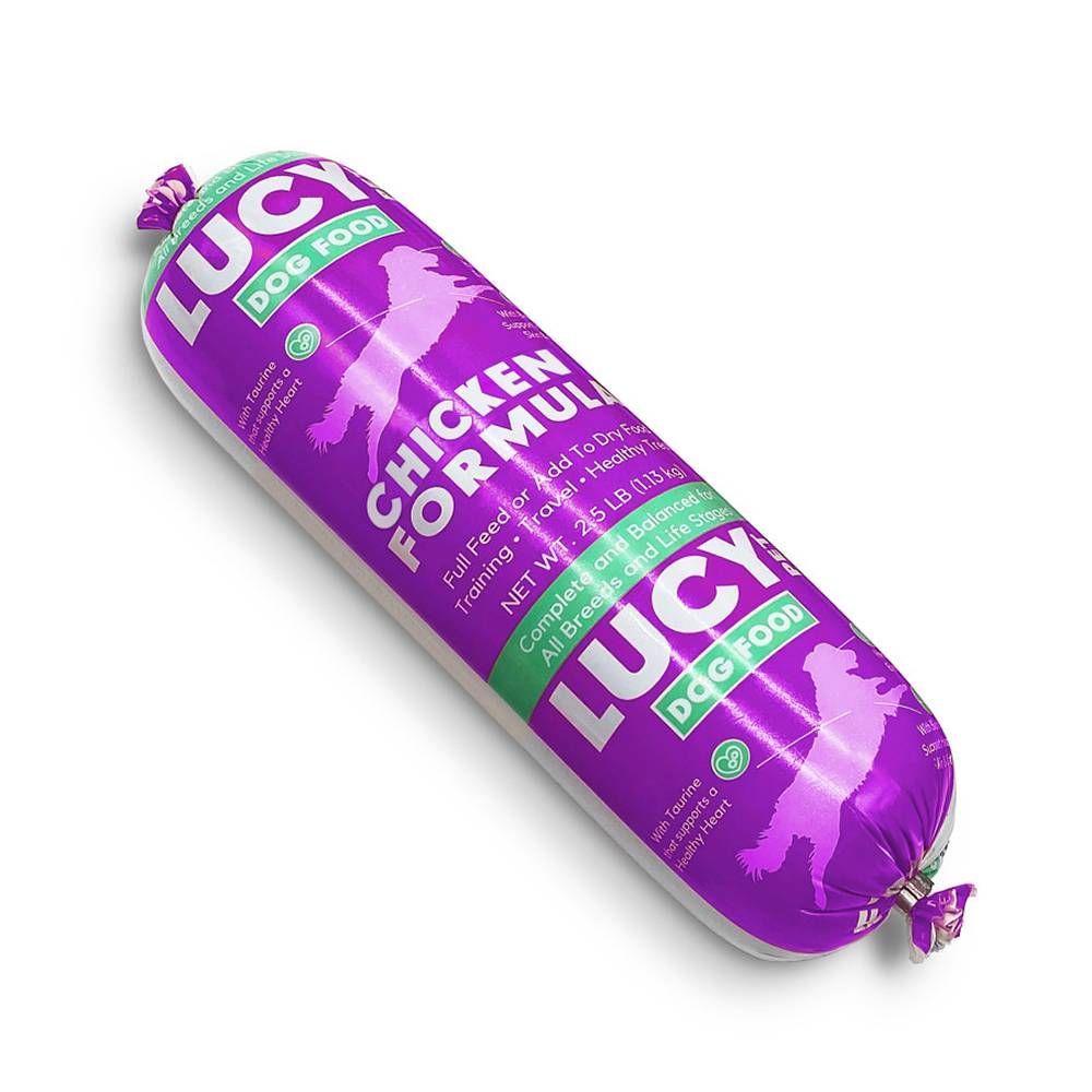 Lucy Chicken Formula Dog Food Roll 2.5 lb