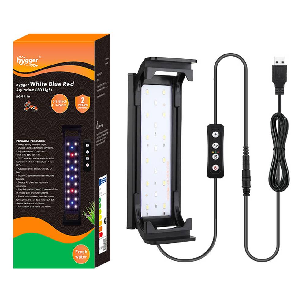 Hygger LED 12-18-inch Aquarium Light Fixture 3-6-12 hr